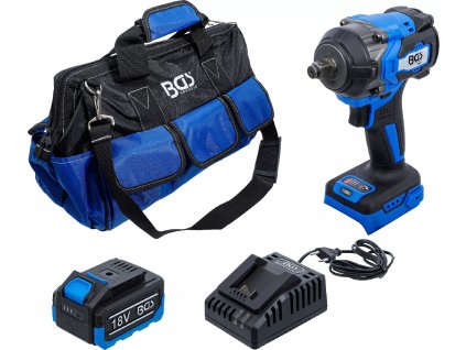 Sada AKU rázového utahováku, 550 Nm, 18 V - BGS 7390
