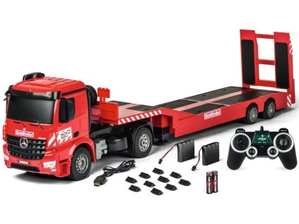 Carson RC podvalník Mercedes-Benz Arocs Goldhofer červená 100% RTR
