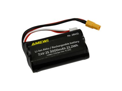 Li-Ion akumulátor 2S 7,4V 3000mAh konektor XT60