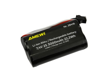 Li-Ion akumulátor 2S 7,4V 3000mAh konektor HBX 3-PIN