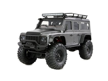 AMXRock D90 Scale RC Crawler 4WD 1:16 RTR LED rampa šedý