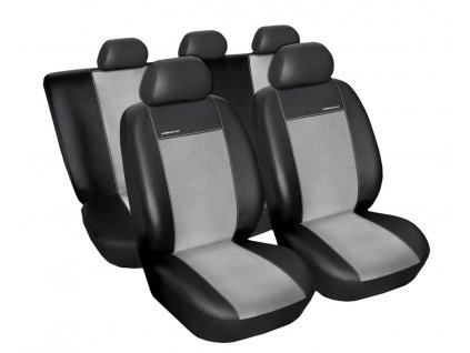 Autopotahy Seat Toledo III, od r. 2004, Eco kůže + alcantara šedé  + OPTIK utěrka 20x20 cm Smart Microfiber zdarma