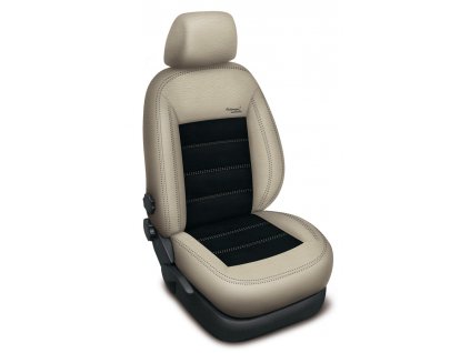 Autopotahy Škoda SUPERB III, VÝBAVA AMBITION, STYLE. AUTHENTIC VELVET, béžovočerné