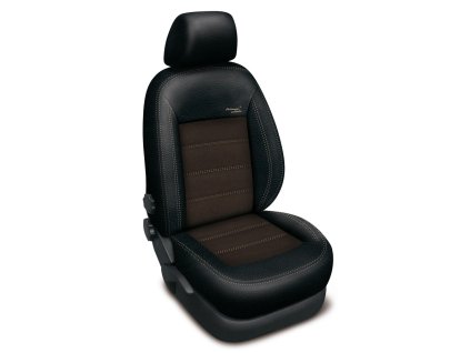 Autopotahy MERCEDES B W246, od r. 2011. AUTHENTIC VELVET, černohnědé  + OPTIMÁL utěrka na auto i úklid Smart Microfiber zdarma