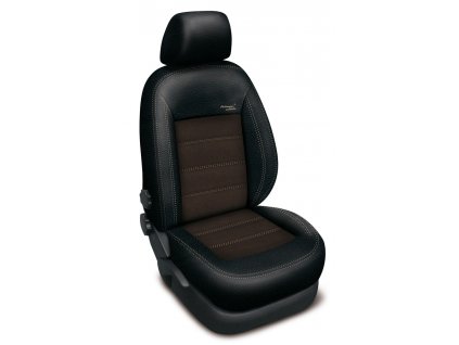 Autopotahy NISSAN QASHQAI III, od 2018, TEKNA A CONNECTA, AUTHENTIC VELVET černo hnědé