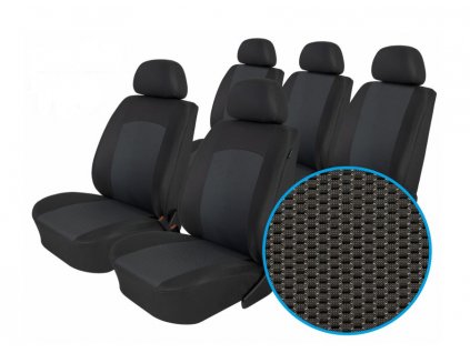 Autopotahy Seat Alhambra, od r. 1994-2010, 5 míst, Dynamic grafit  + OPTIK utěrka 20x20 cm Smart Microfiber zdarma