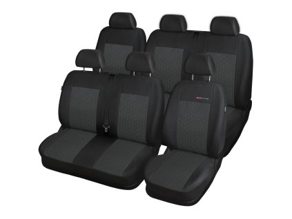 Autopotahy Volkswagen T5, 6 míst, 1+2,2+1 od r. 2003 - 2015, antracit + OPTIK utěrka 20x20 cm Smart Microfiber zdarma v hodnotě 199,-Kč
