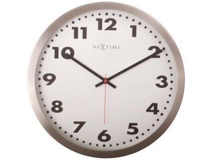 Designové nástěnné hodiny 2521 Nextime Arabic white 34cm