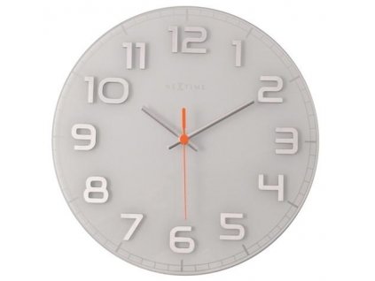 Designové nástěnné hodiny 8817wi Nextime Classy round 30cm