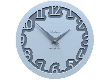 Designové hodiny 10-002 CalleaDesign Labirinto 30cm (více barevných verzí) Barva světle modrá klasik-74 - RAL5012