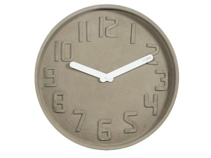 Designové nástěnné kameninové hodiny CL0127 Fisura 35cm