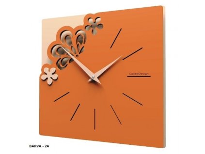 Designové hodiny 56-10-1 CalleaDesign Merletto Small 30cm (více barevných verzí) Barva terracotta-24