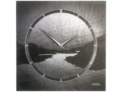 Designové nástěnné břidlicové hodiny 9512 AMS 30cm
