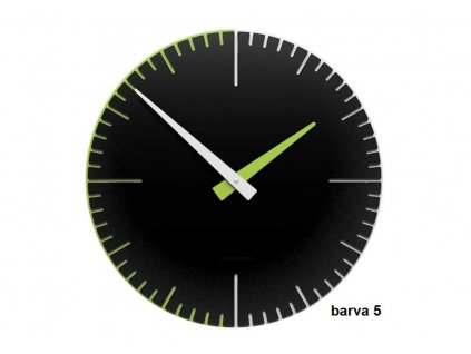 Designové hodiny 10-025 CalleaDesign Exacto 36cm (více barevných variant) Barva černá klasik-5 - RAL9017