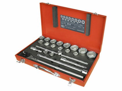 Hlavice nástrčné, sada 22ks, 3/4", CrV EXTOL PREMIUM