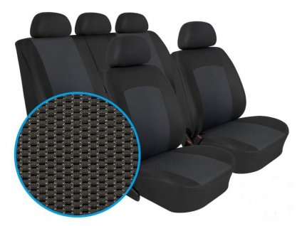 Autopotahy FORD FUSION, od r. 2002-2013, Dynamic grafit  + OPTIK utěrka 20x20 cm Smart Microfiber zdarma