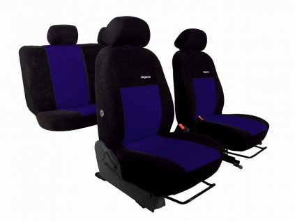 Autopotahy ELEGANCE ALCANTARA cerno modre