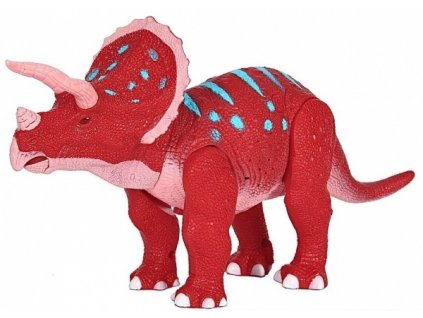 RC Dinosaurus Triceratops - červený