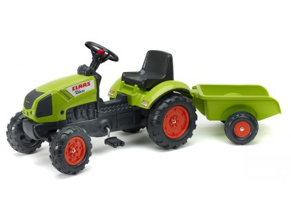 FALK Šlapací traktor 2040 Claas Arion s vlečkou
