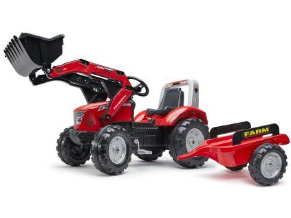 FALK Šlapací traktor 3020AM - Mc Cormick X.7 s přívěsem