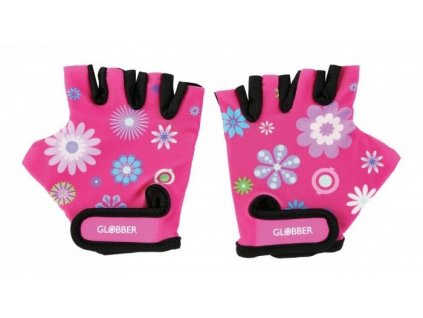 Globber Toddler dětské ochranné rukavičky XS -flowers pink