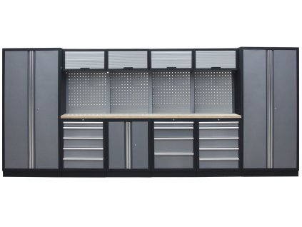 Kvalitní PROFI dílenský nábytek - 4535 x 2000 x 495 mm - TGS1300AI Grey