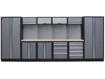 Kvalitní PROFI dílenský nábytek - 4535 x 2000 x 495 mm - TGS1300AA1 Grey
