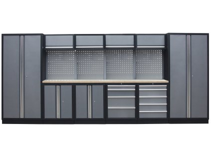 Kvalitní PROFI dílenský nábytek - 4535 x 2000 x 495 mm - TGS1300AA2 Grey