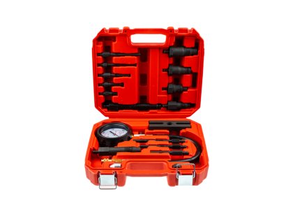 Kompresiometr, tester komprese diesel, 16 kusů - QUATROS QS30196