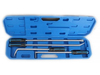 Montážní páčidla úderová, extra dlouhá 600 - 900 mm, rovná a zahnutá, sada 4 ks - SATRA