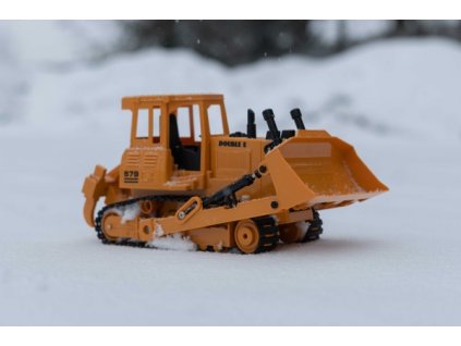 DOUBLE E RC buldozer s funkční radlicí 1:20