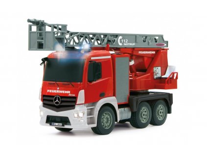 DOUBLE E RC hasičský truck Merecedes-Benz Antos s funkční stříkačkou a žebříkem 1:20