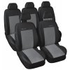 Autopotahy Seat Alhambra II, od r. 2010, 5 míst, dětská sedačka,šedo černé  + OPTIK utěrka 20x20 cm Smart Microfiber zdarma