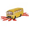 Carson RC auto Mercedes-Benz O 302 Bus Deutsche Post 1:87 žlutá
