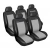 Autopotahy PEUGEOT PARTNER TEPEE , 5 samostatných sedaček, Eco kůže + alcantara šedé  + OPTIK utěrka 20x20 cm Smart Microfiber zdarma