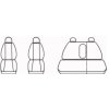 Autopotahy Volkswagen Golf IV, s loketní opěrkou, od r 1997-2006, kožené EXCLUSIVE červené  + OPTIK utěrka 20x20 cm Smart Microfiber zdarma