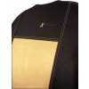 Autopotahy Ford C- MAX, od r. 2003-2010, 5 míst, kožené s alcantarou, EXCLUSIVE béžové  + OPTIK utěrka 20x20 cm Smart Microfiber zdarma