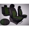 Autopotahy Ford C- MAX, od r. 2003-2010, 5 míst, kožené s alcantarou, EXCLUSIVE zelené  + OPTIK utěrka 20x20 cm Smart Microfiber zdarma