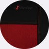 Autopotahy Volkswagen Amarok, od r. 2009-2016, kožené s alcantarou EXCLUSIVE červené  + OPTIMÁL utěrka na auto i úklid Smart Microfiber zdarma