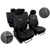 Autopotahy Ford C- MAX, od r. 2003-2010, 5 míst, kožené s alcantarou, GT černé  + OPTIMÁL utěrka na auto i úklid Smart Microfiber zdarma