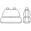 Autopotahy Volkswagen VW T5, 3 místa, kožené EXCLUSIVE, vínové  + OPTIK utěrka 20x20 cm Smart Microfiber zdarma