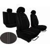 Autopotahy Peugeot Boxer II, 3 místa, stolek, kožené EXCLUSIVE, černé  + OPTIK utěrka 20x20 cm Smart Microfiber zdarma