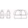 Autopotahy Škoda Octavia II, AUTENTIC LEATHER, dělená, zadní loketní opěrka, černobéžové  + OPTIMÁL utěrka na auto i úklid Smart Microfiber zdarma v hodnotě 329,-Kč