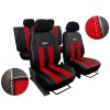 Autopotahy CITROEN JUMPER II, 3 místa, stolek, GT kožené s alcantarou, červené  + OPTIK utěrka 20x20 cm Smart Microfiber zdarma