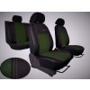 Autopotahy FIAT DUCATO II, 3 místa, stolek, EXCLUSIVE kožené s alcantarou, zelené  + OPTIK utěrka 20x20 cm Smart Microfiber zdarma