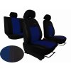 Autopotahy VOLKSWAGEN POLO V, dělená zadní sedadla, od r. v. 2009, EXCLUSIVE kůže modré  + OPTIK utěrka 20x20 cm Smart Microfiber zdarma