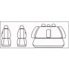Autopotahy Volkswagen Golf V, s loketní opěrkou, od r 2003-2009, černé  + OPTIK utěrka 20x20 cm Smart Microfiber zdarma v hodnotě 199,-Kč