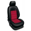 Autopotahy Volkswagen TOURAN, 5 míst, od r. 2003- 2010, AUTHENTIC VELVET, černočervené  + OPTIMÁL utěrka na auto i úklid Smart Microfiber zdarma