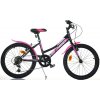 DINO Bikes - Dětské kolo 20" 420D-04SC -AURELIA černo-růžové s převody