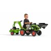 AKCE - FALK Šlapací traktor 2040N Claas Arion 410 s nakladačem, rypadlem a vlečkou